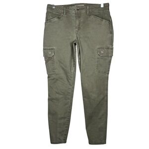 511 Tactile Pant Boys Army Green Cargo Size 8 LONG Tapered Leg Distress Gorpcore